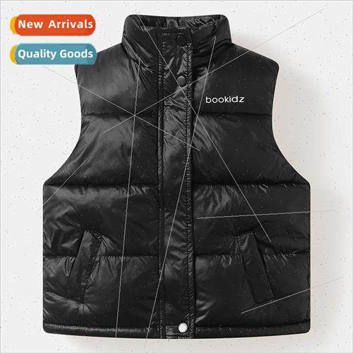 2022 winter childrens thickened down cotton vest stand-up co