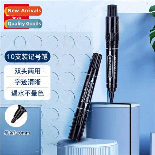 large double-ended black marker 2-6mm waterproof -color loss