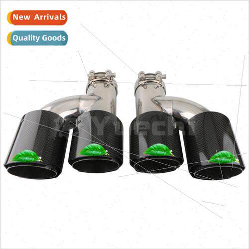 Car Tuning AK label scorpion carbon fiber tailpipes H-type d