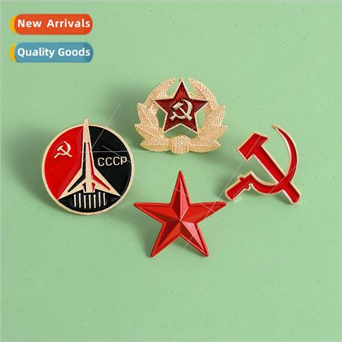 CCCP Baking Lacquer Drip Oil Prick Horse Pin Vintage Creativ