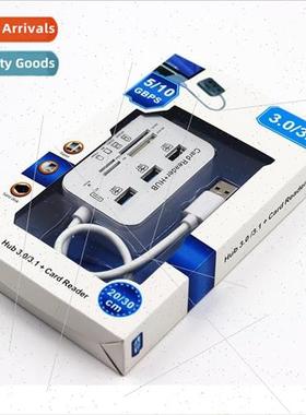 7-in-1 USB3.0 Splitter Card Reader Computer Expansion Multi-