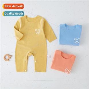 and fall pajamas velvet baby piece spring one childrens