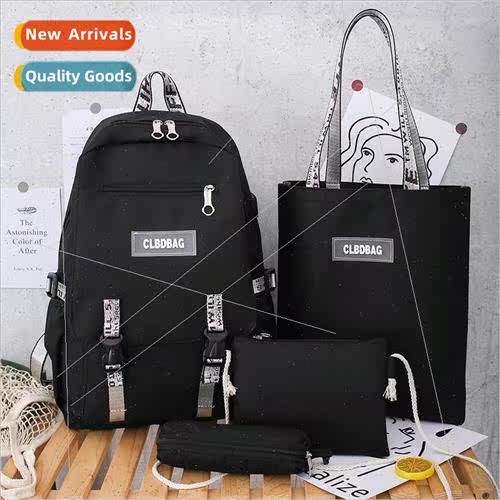 Canvas shoulder bag female multifunctional student schoolbag