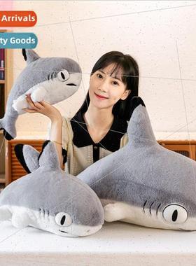 Cute big-eyed shark doll plush toys bed sleeping doll compan