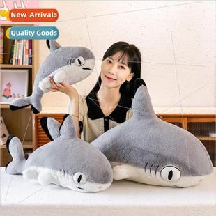 shark doll sleeping big compan bed eyed toys Cute plush