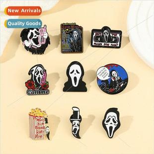 Metal Series Badge Scream Thriller New Halloween Skull