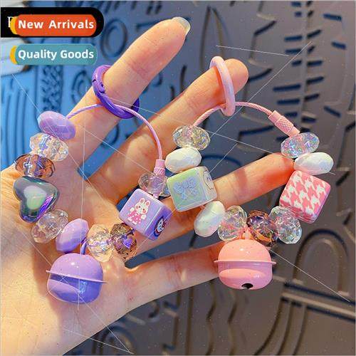 Cartoon bell bracelet beads keychain men and women exquisite