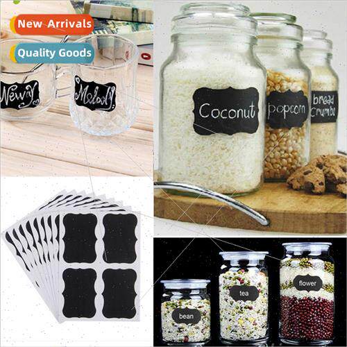 Kitchen food essential oil can word refrigerator black vinyl