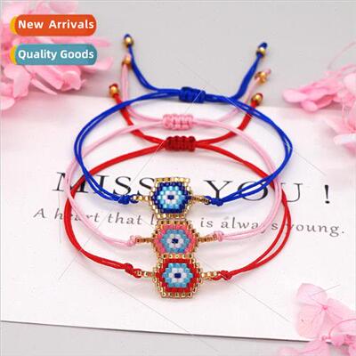 mple ethnic retro  devils eye beaded jewelry rice beads pure