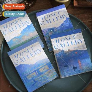 Sticky note book Into the Monet Museum of Art Series Retro l