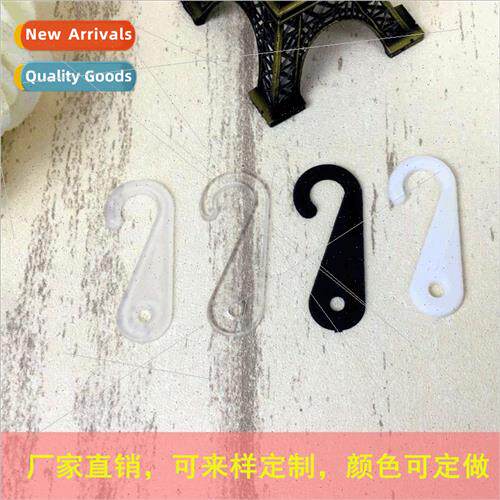 High  plastic hooks black transparent question mark hooks pl
