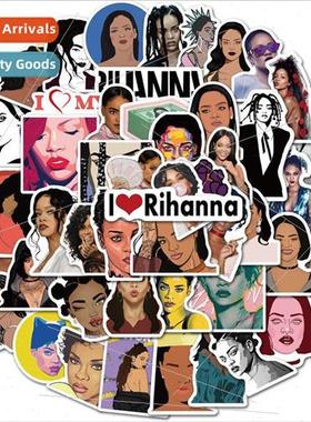 50 American singer Rihanna Rihanna luggage stickers helmet l