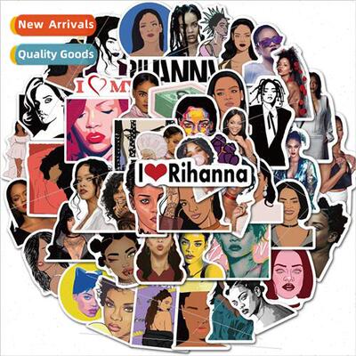 50 American singer Rihanna Rihanna luggage stickers helmet l