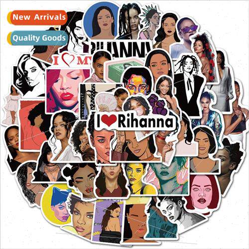 50 American singer Rihanna Rihanna luggage stickers helmet l