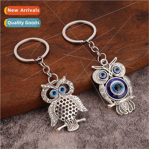 Eco-friendly alloy blue eyes owl devils eye vintage accessor