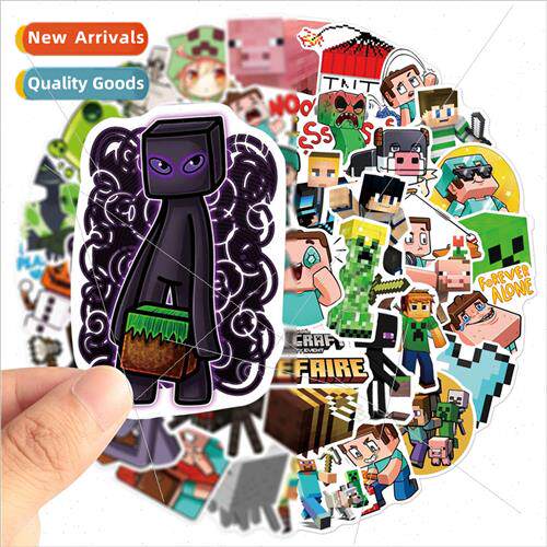 50 pcs game my world doodle stickers suitcase guitar car com