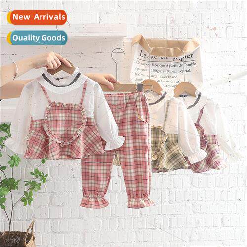 Baby girls fall suit suit girls fashionable two-piece little