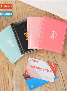 Cute Bow 12 Card Pocket Bank Card Holder Romantic Korean Lad