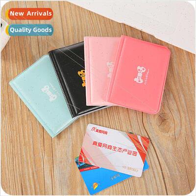 Cute Bow 12 Card Pocket Bank Card Holder Romantic Korean Lad