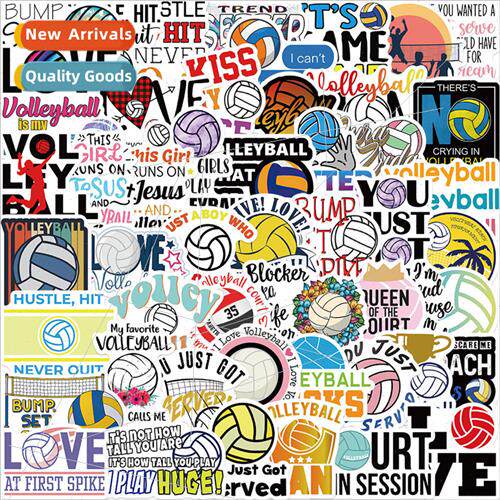 50 cartoon volleyball stickers personalized decorative lugga