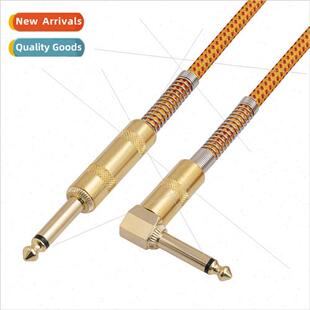 New Double Shielded 22awg  to Elbow 3 meter 1/4 inch 6.35mm