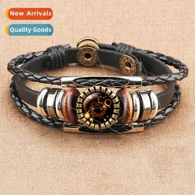 Classic Zodiac gns Time Gemstone Bracelet Creative Antique G