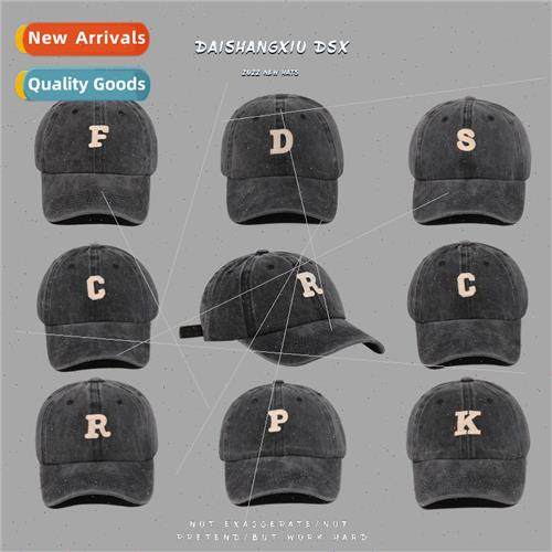 Hat female nd spring and summer sun hat patch letters sunscr