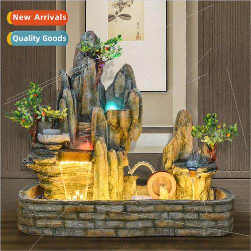 Rustic wigwam home interior decorations large water fountain