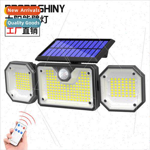 light new solar lights three wall lights can be remote contr