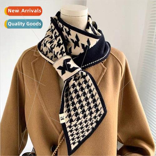 Autumn and winter birds-eye small scarf senior sense of deco