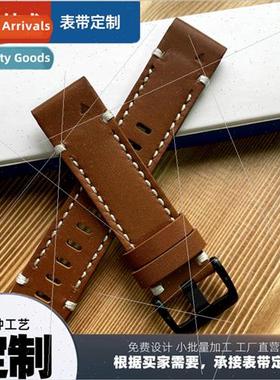 适用 Garmin FENIX7 leather strap Garmin fenix6 head layer co