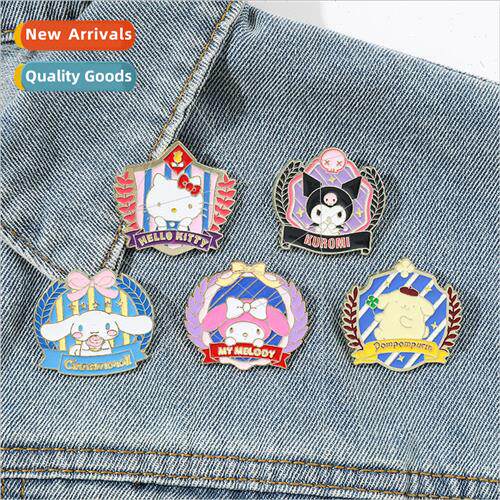 Sanrio college  metal section brooch Kulomi Yuji dog Pacha d
