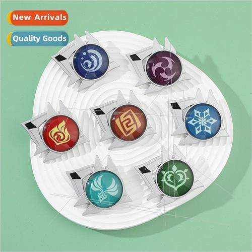 al God Gods Eye minous Brooch Game Peripheral Cos Inazuma Mo