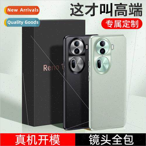 适用 oppoReno11Pro Vegan Leather Phone Case Reno10+ Full Cov