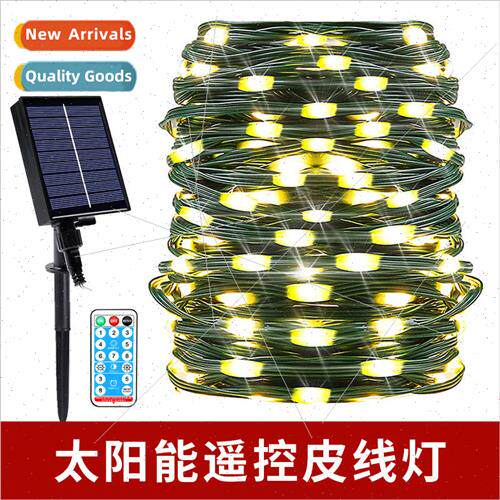 New Solar Leather String ghts Outdoor Waterproof Anti-freezi