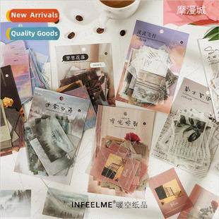 Washi sticker pack time to letter series ins landscape handb