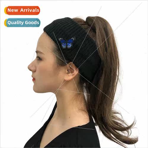 Korean  of the new autumn and winter solid color butterfly e