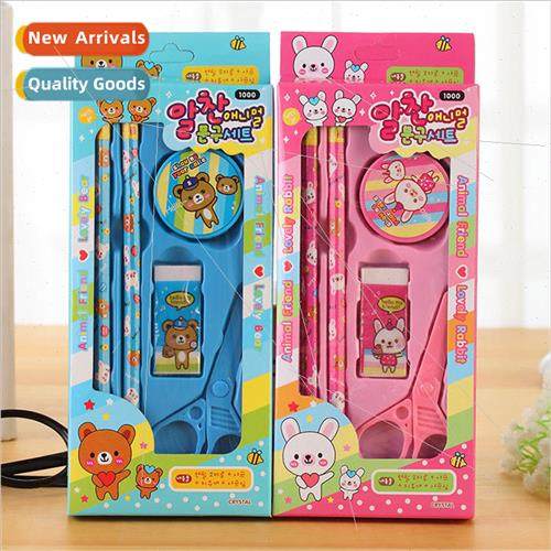 Korea ery 810 Blue Bear Pink Rabbit Cartoon ery Set Printing