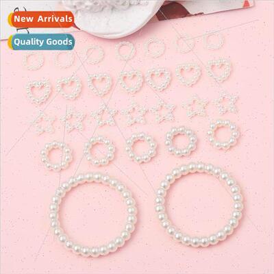 Geometric acrylic vintage circle spacer beads spacer handmad