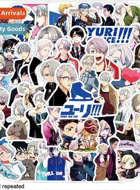 50 Anime Yuri on Ice Sports Skating Graffiti Stickers Notebo