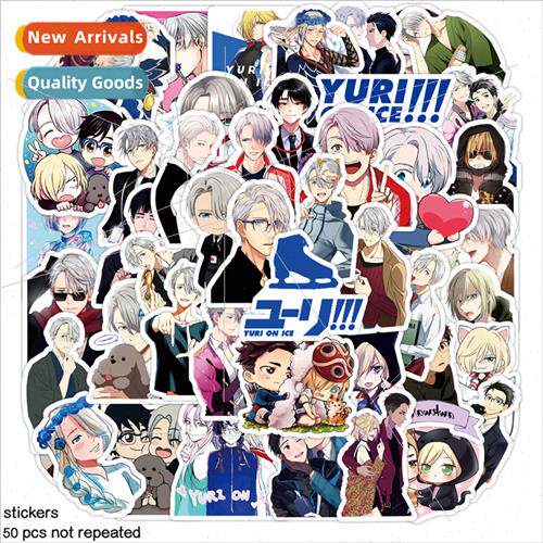 50 Anime Yuri on Ice Sports Skating Graffiti Stickers Notebo