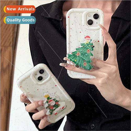 Niche ins ink splash iPhone 14 Christmas tree stand 15ProMax