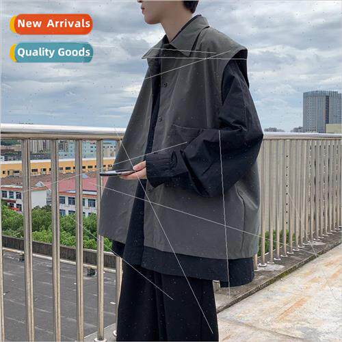 Workwear undershirt boys hip-hop Korean nd ins loose men sle