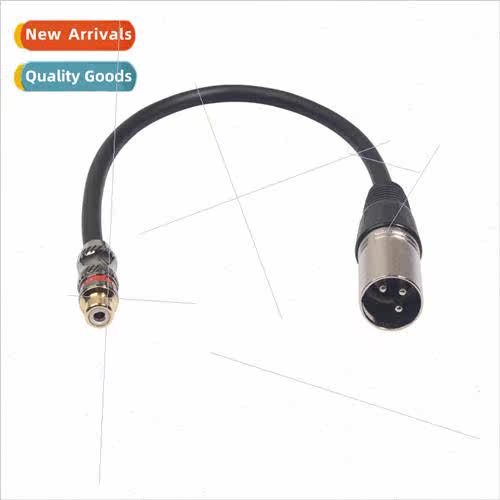 Black 0.3M Zinc Alloy Shell RCA Female to Ca Male with Shiel