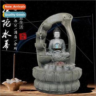 Floor Decoration Zen Water Fountain ving Room Humidifier eas