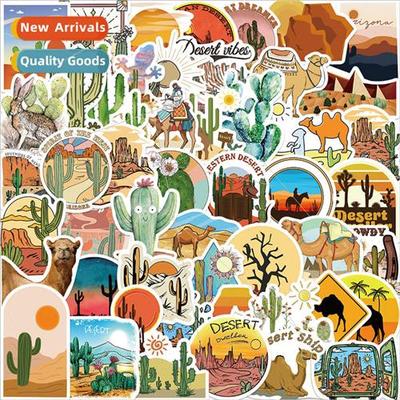 50pcs of desert graffiti stickers decorative guitar luggage