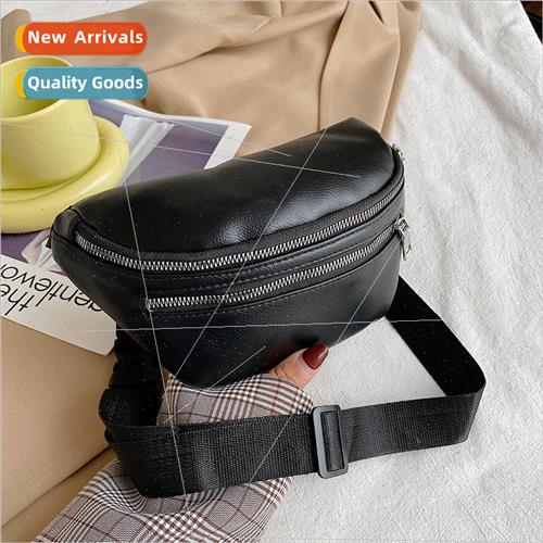 Texture pu waist bag bag female new Korean simple fashion la