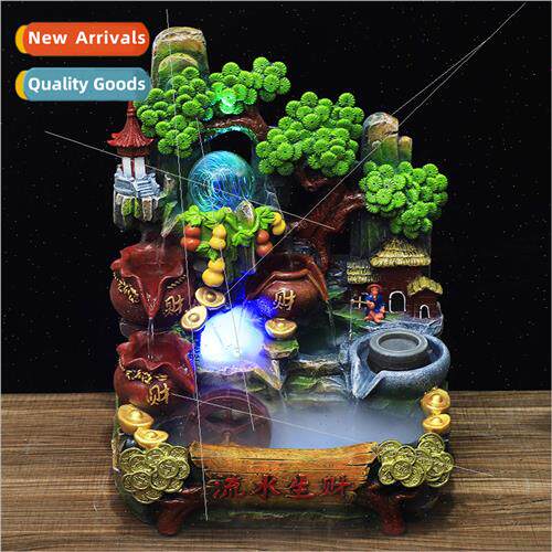 Alpine flowing water resin feng shui wheel model flowing wat