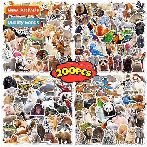 200 realistic animal stickers nature critters doodle sticker