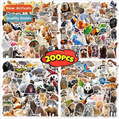 200 realistic animal stickers nature critters doodle sticker